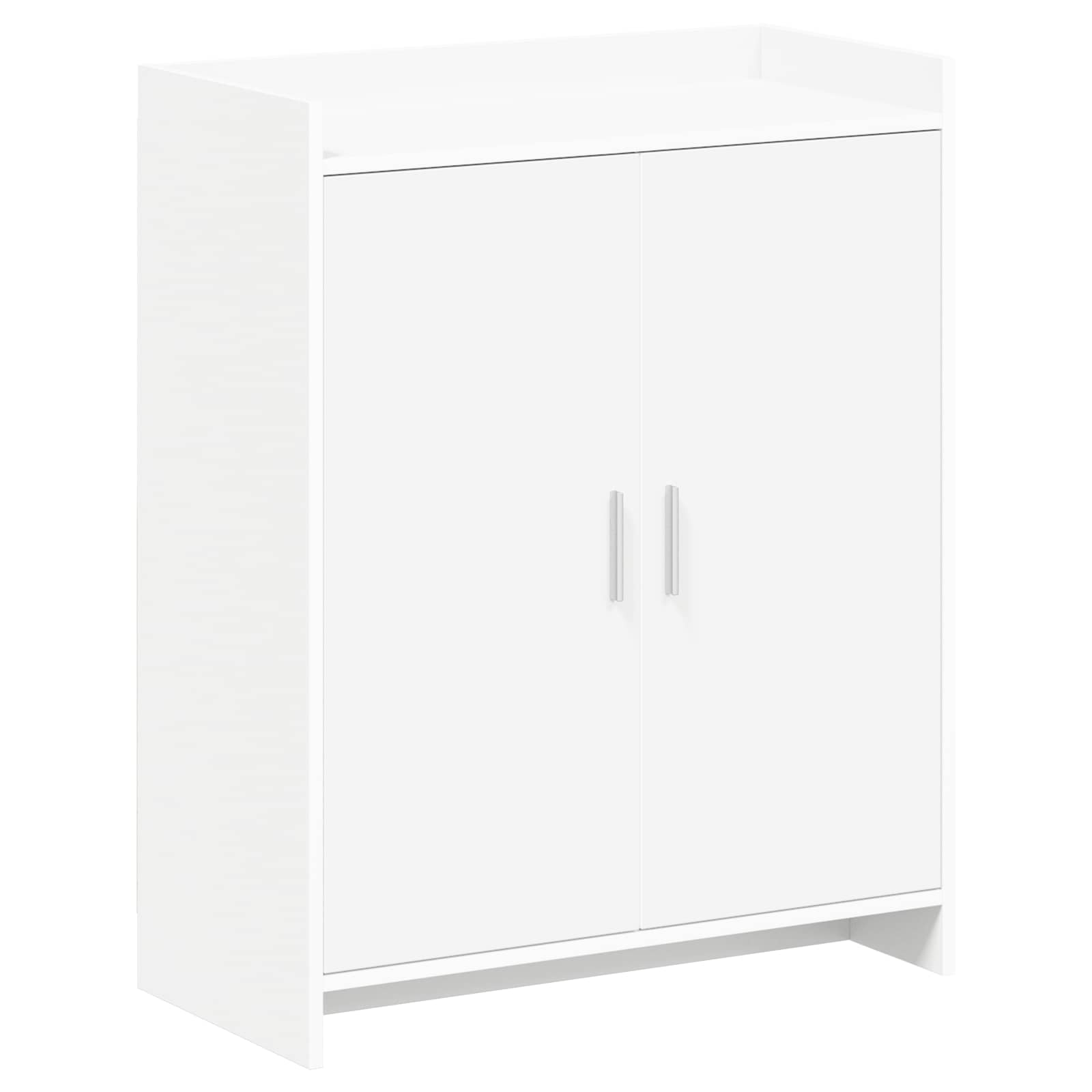 vidaXL Schoenenkast met opslag Wit 73,5 x 36 x 92 cm Bewerkt hout