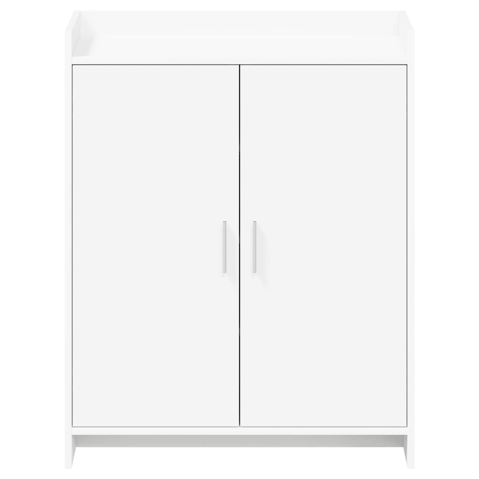 vidaXL Schoenenkast met opslag Wit 73,5 x 36 x 92 cm Bewerkt hout