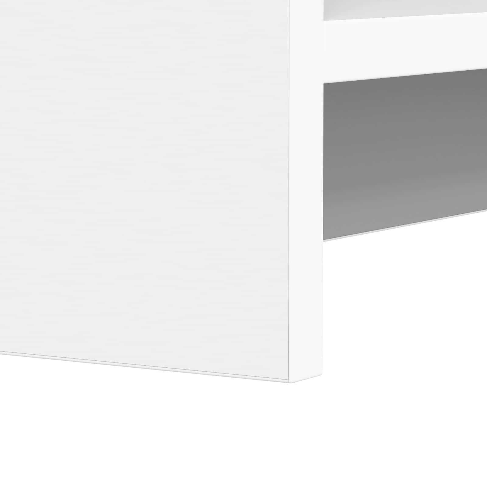 vidaXL Schoenenkast met opslag Wit 73,5 x 36 x 92 cm Bewerkt hout