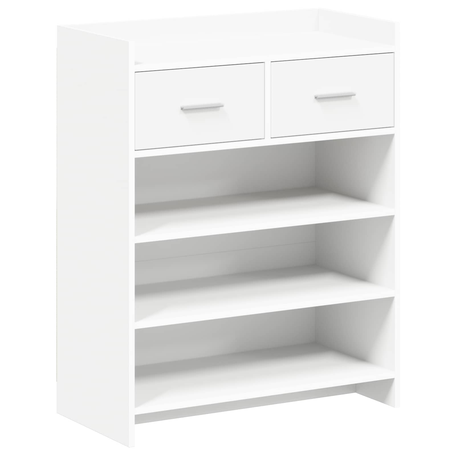 vidaXL Schoenenkast met lade Wit 73,5 x 36 x 92 cm Bewerkt hout