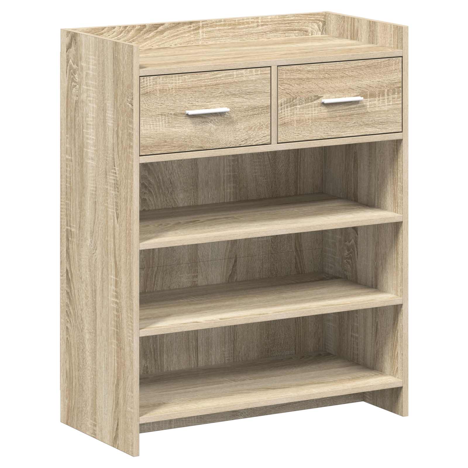 vidaXL Schoenenkast met lade Wit 73,5 x 36 x 92 cm Bewerkt hout