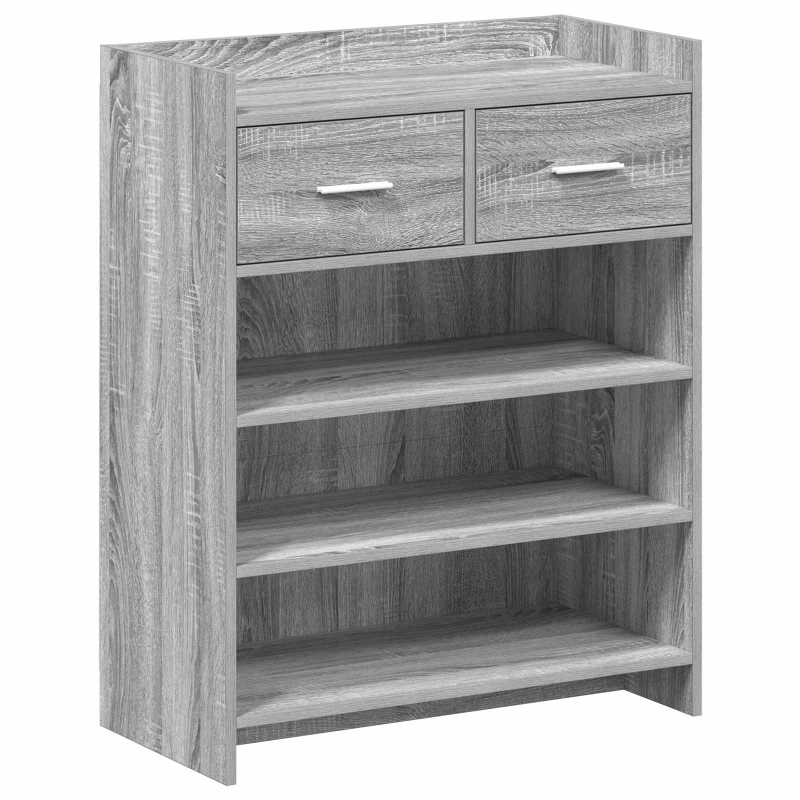 vidaXL Schoenenkast met lade Wit 73,5 x 36 x 92 cm Bewerkt hout