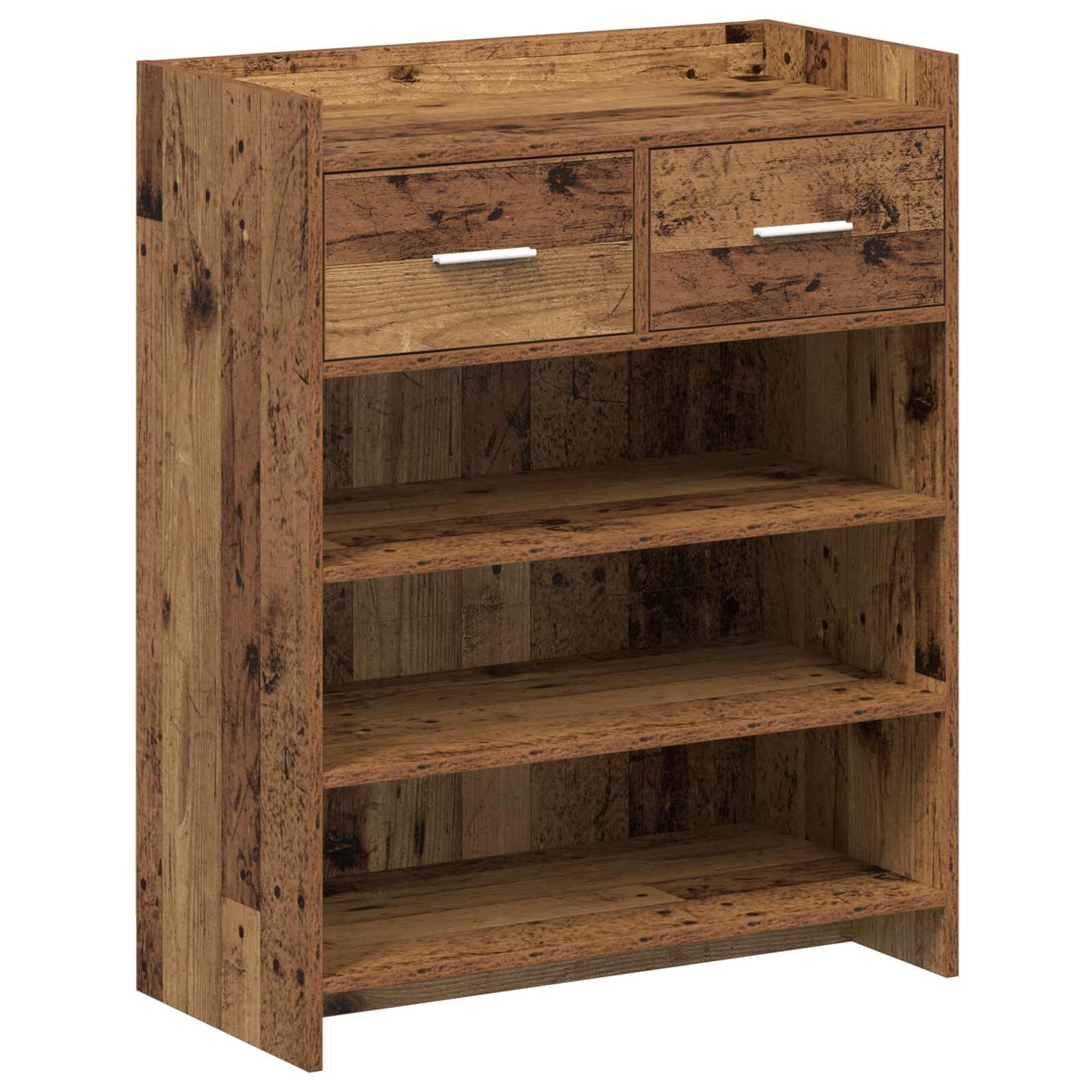 vidaXL Schoenenkast met lade Wit 73,5 x 36 x 92 cm Bewerkt hout