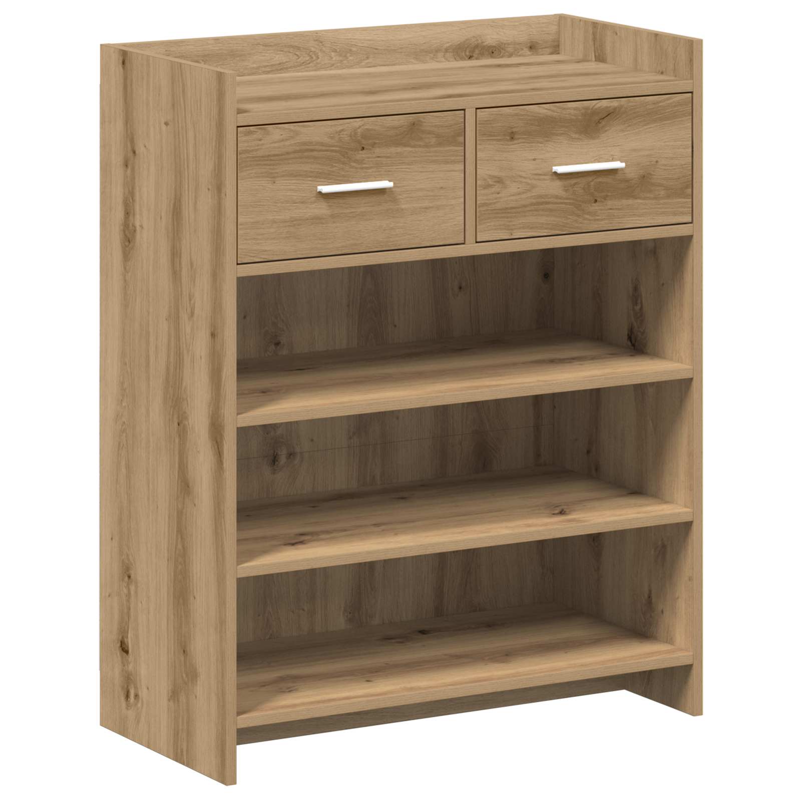 vidaXL Schoenenkast met lade Wit 73,5 x 36 x 92 cm Bewerkt hout