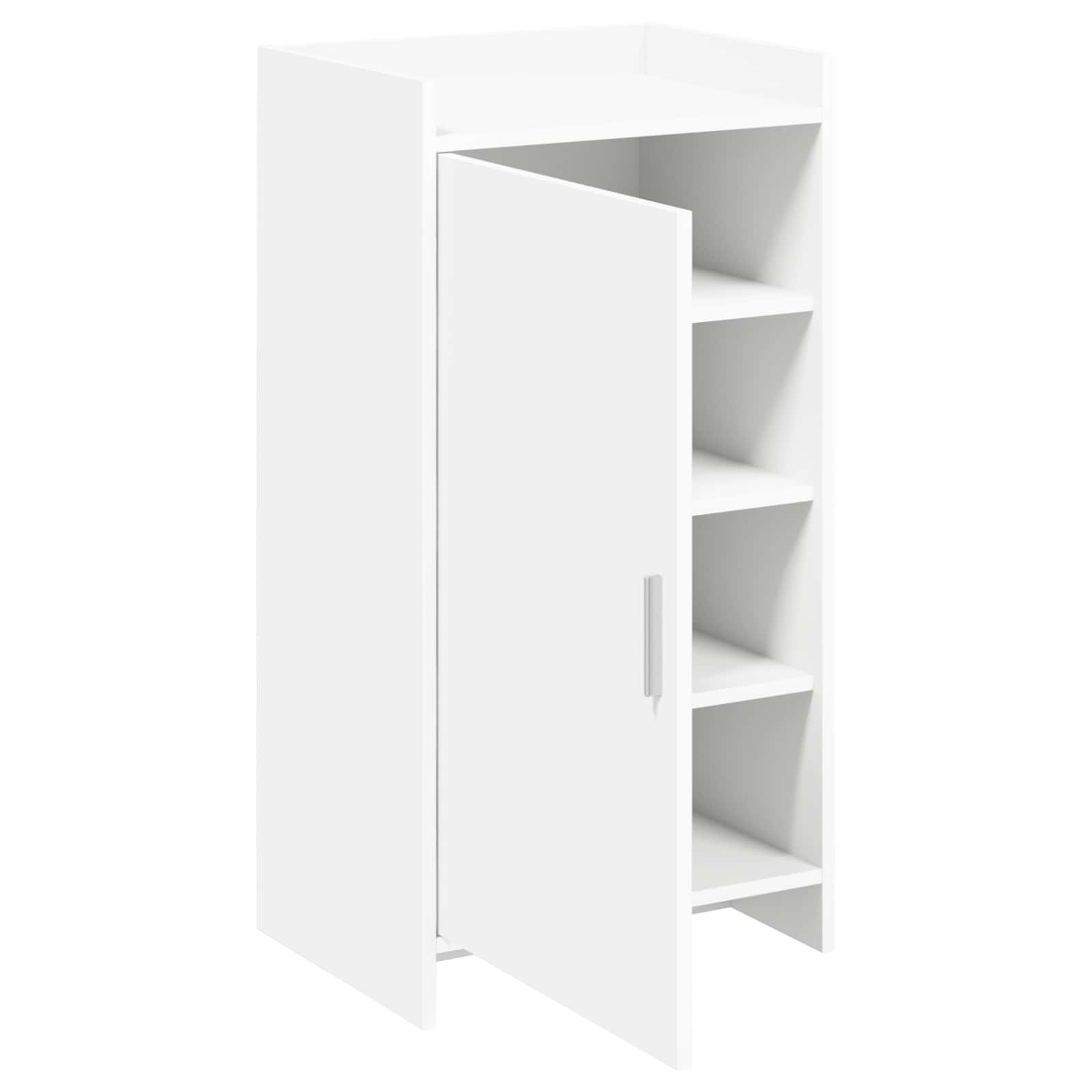 vidaXL Schoenenkast met opslag Wit 48 x 36 x 92 cm Bewerkt hout