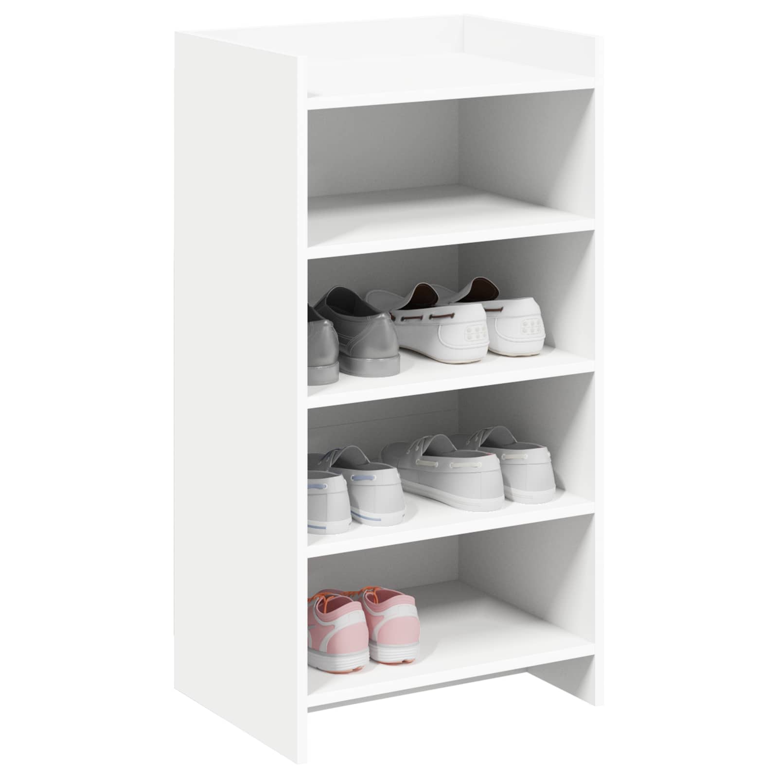 vidaXL Schoenenkast met opslag Wit 48 x 36 x 92 cm Bewerkt hout