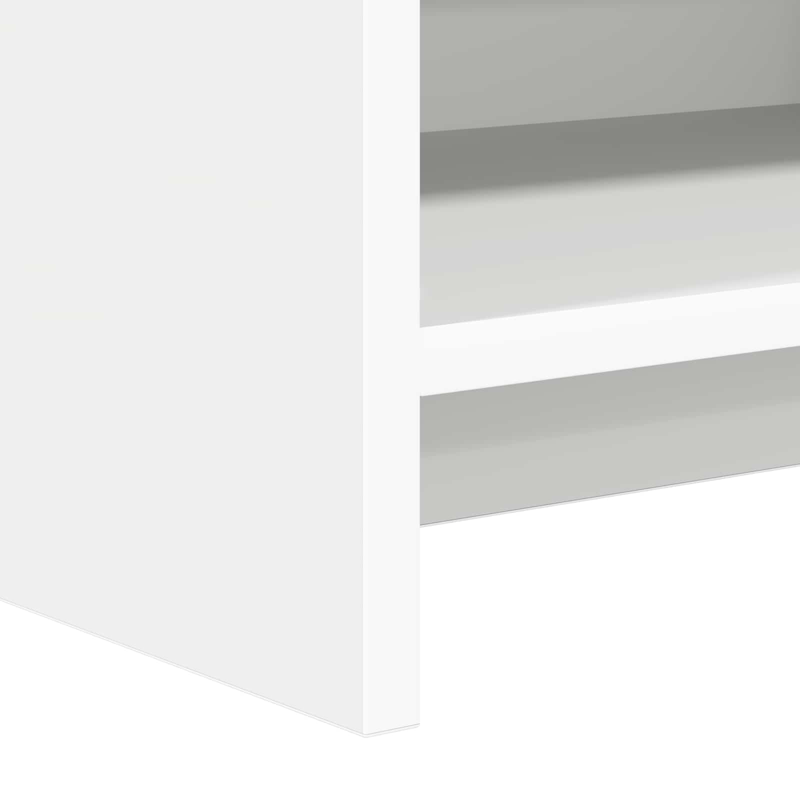 vidaXL Schoenenkast met opslag Wit 48 x 36 x 92 cm Bewerkt hout