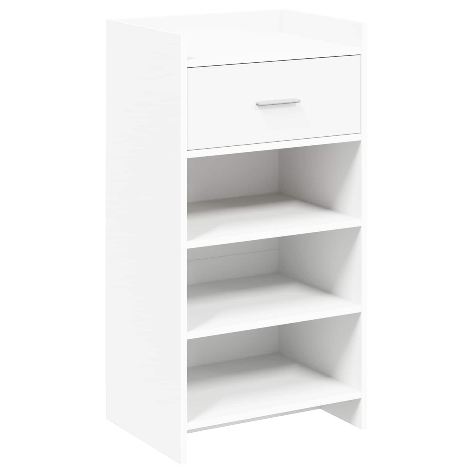 vidaXL Schoenenkast met lade Wit 48 x 36 x 92 cm Bewerkt hout