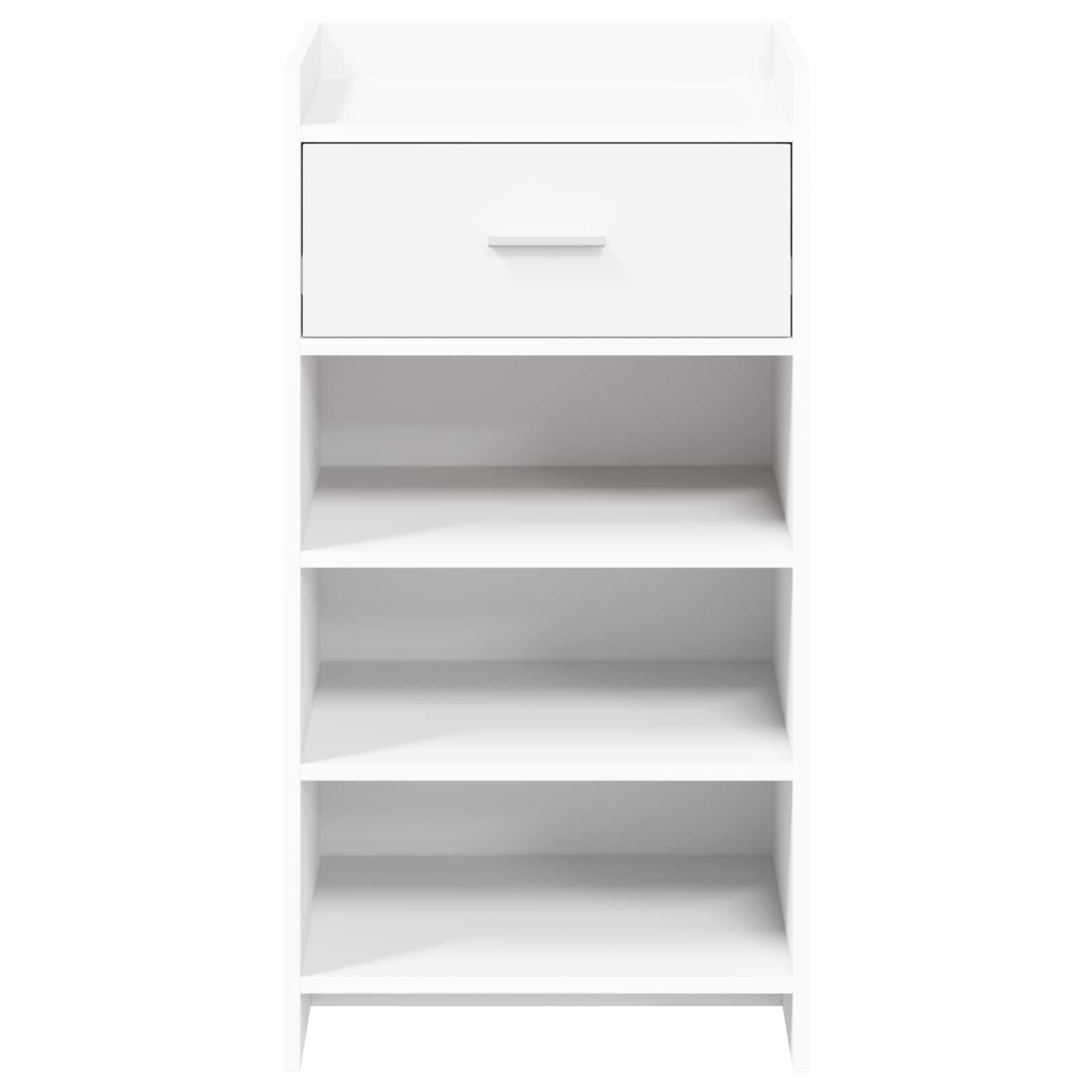 vidaXL Schoenenkast met lade Wit 48 x 36 x 92 cm Bewerkt hout