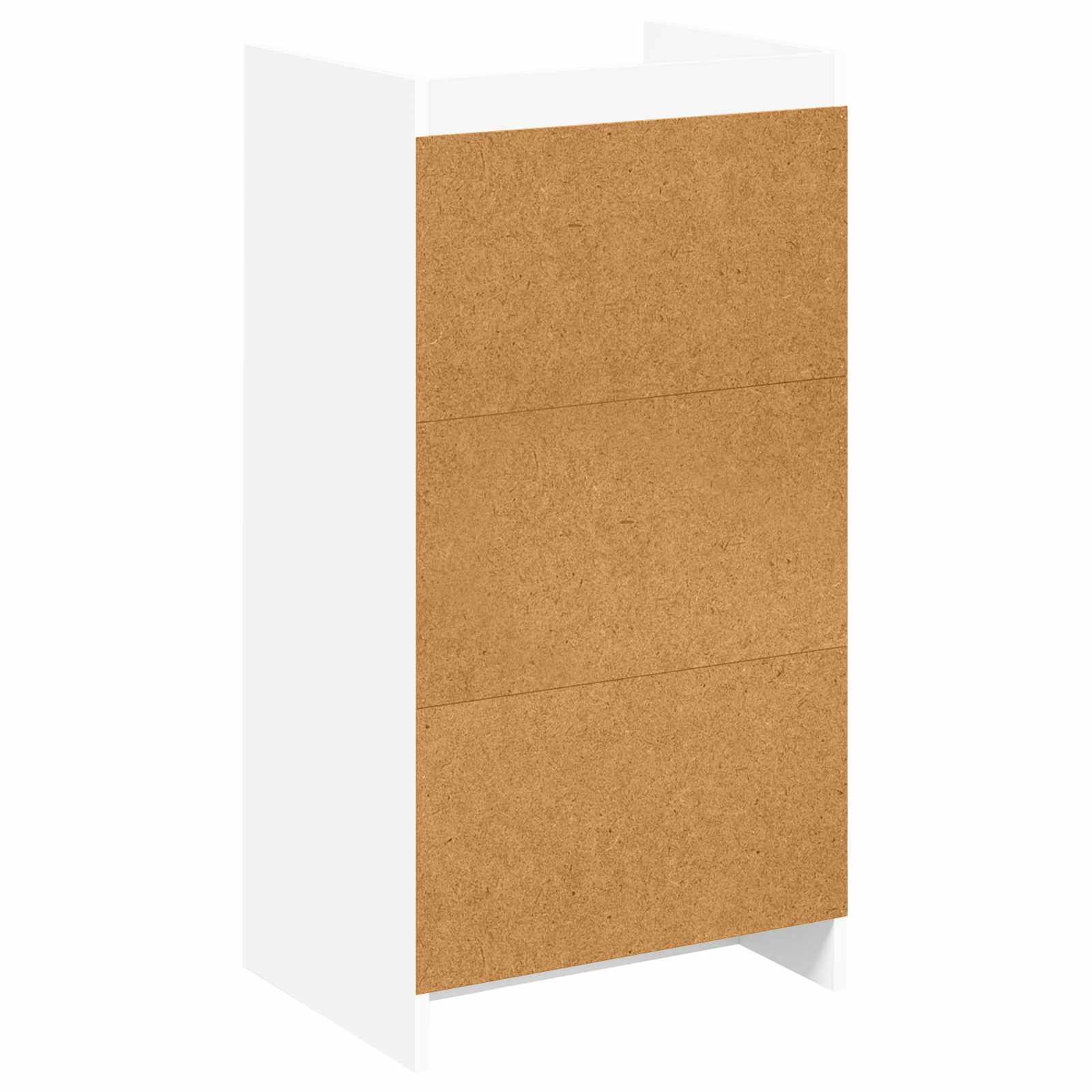 vidaXL Schoenenkast met lade Wit 48 x 36 x 92 cm Bewerkt hout