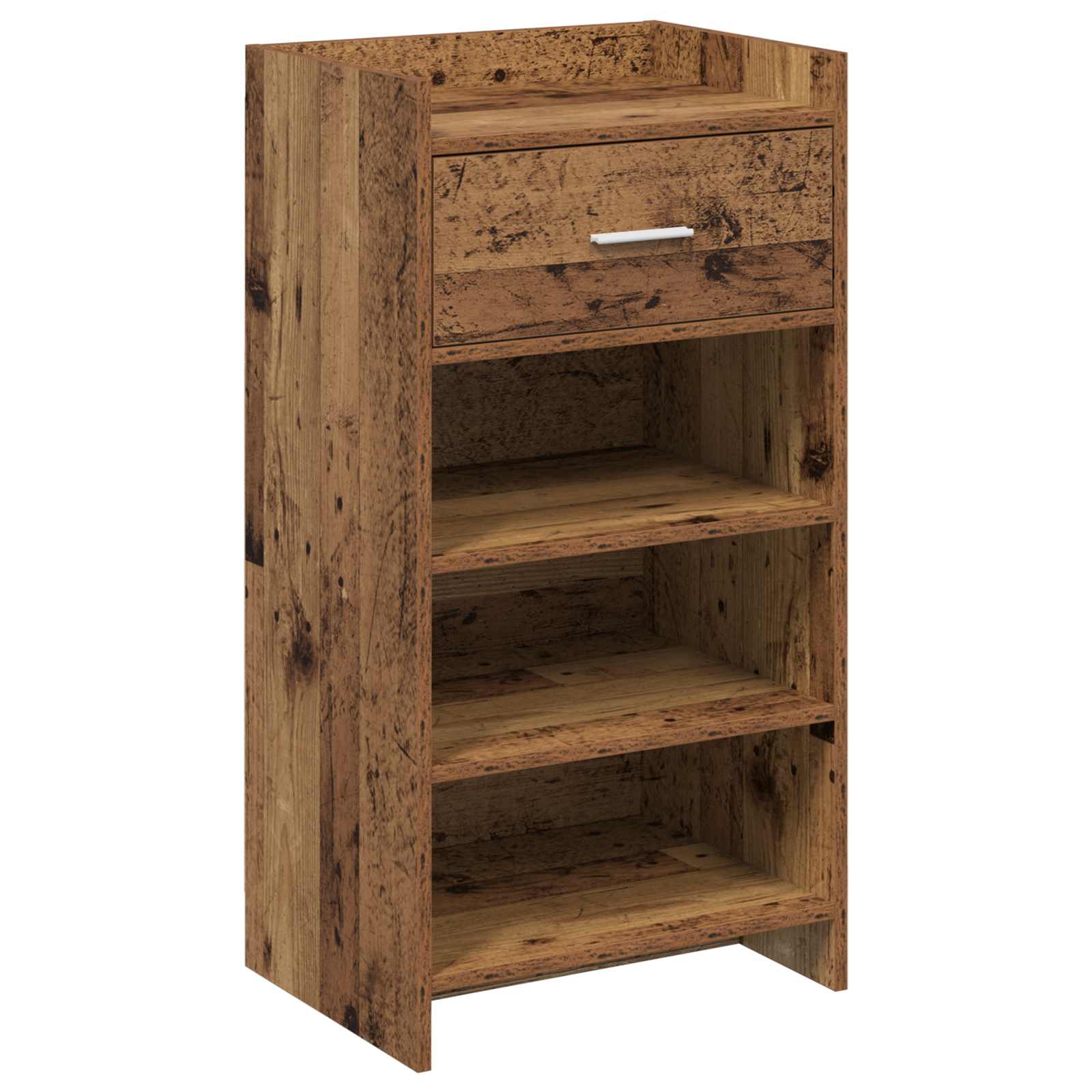 vidaXL Schoenenkast met lade Wit 48 x 36 x 92 cm Bewerkt hout