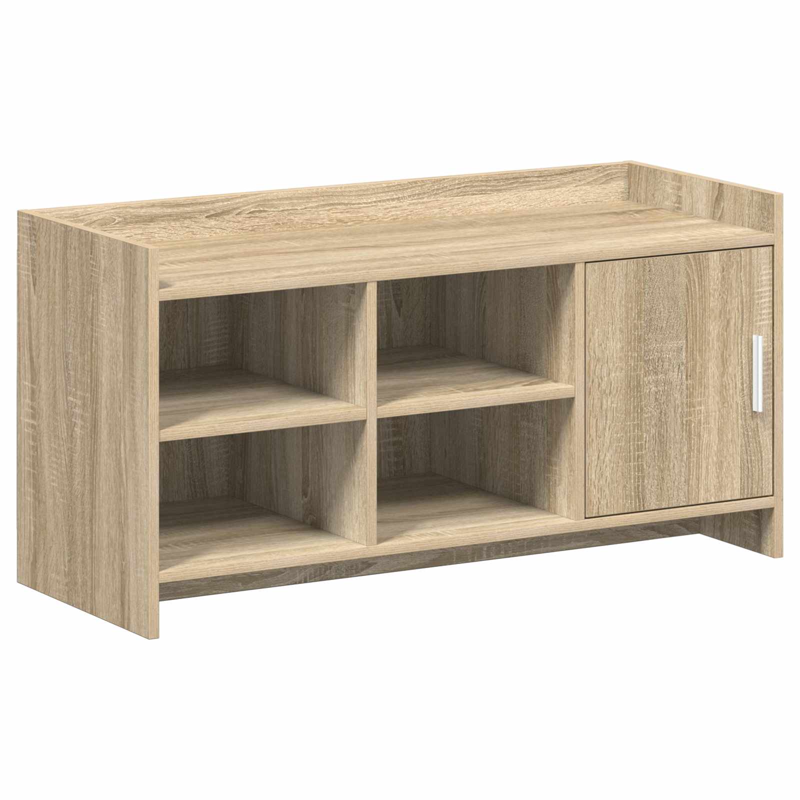 vidaXL Schoenenkast met opslag Wit 100 x 39,5 x 51 cm Bewerkt hout