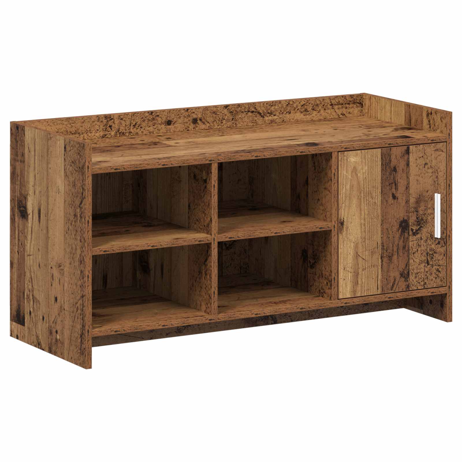 vidaXL Schoenenkast met opslag Wit 100 x 39,5 x 51 cm Bewerkt hout