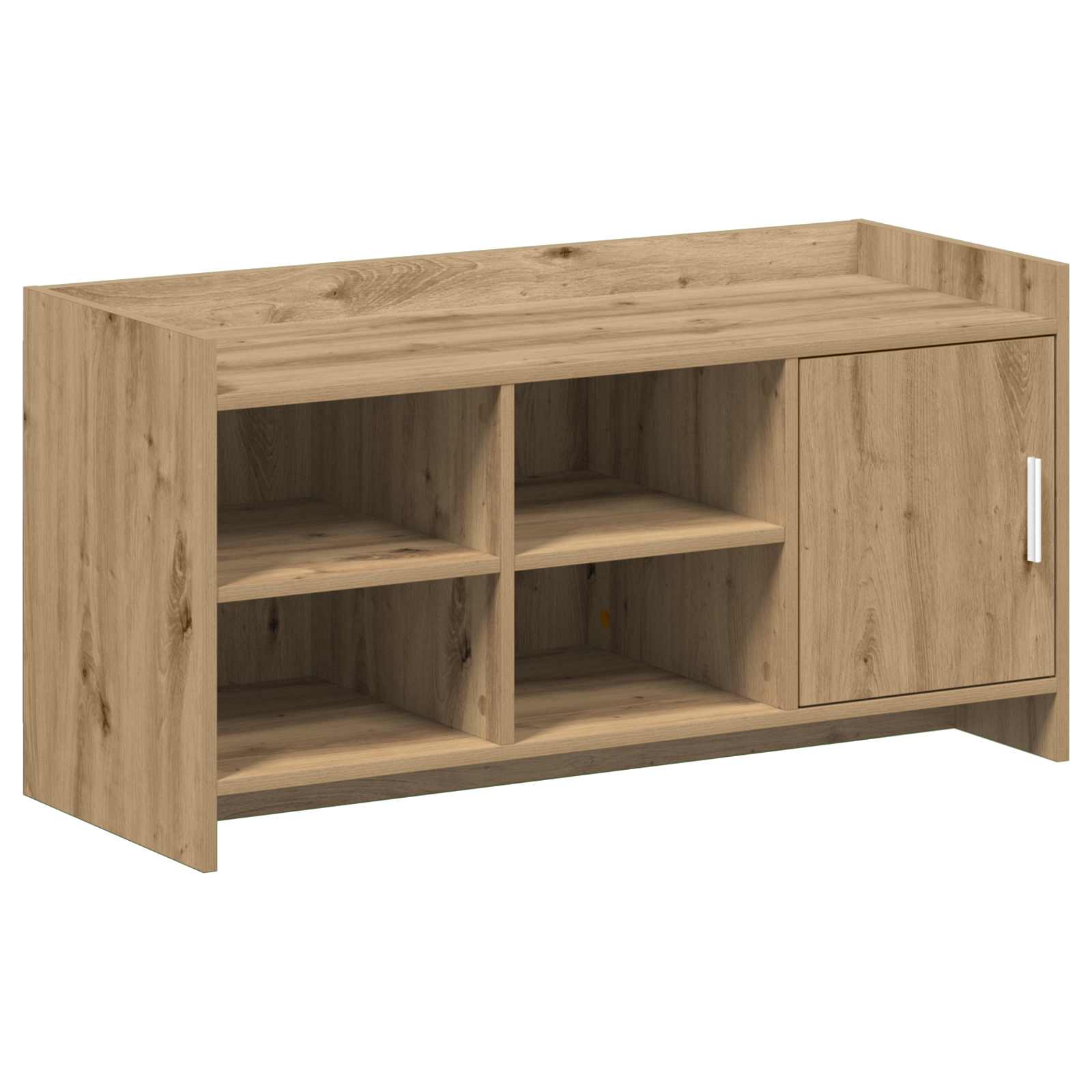 vidaXL Schoenenkast met opslag Wit 100 x 39,5 x 51 cm Bewerkt hout