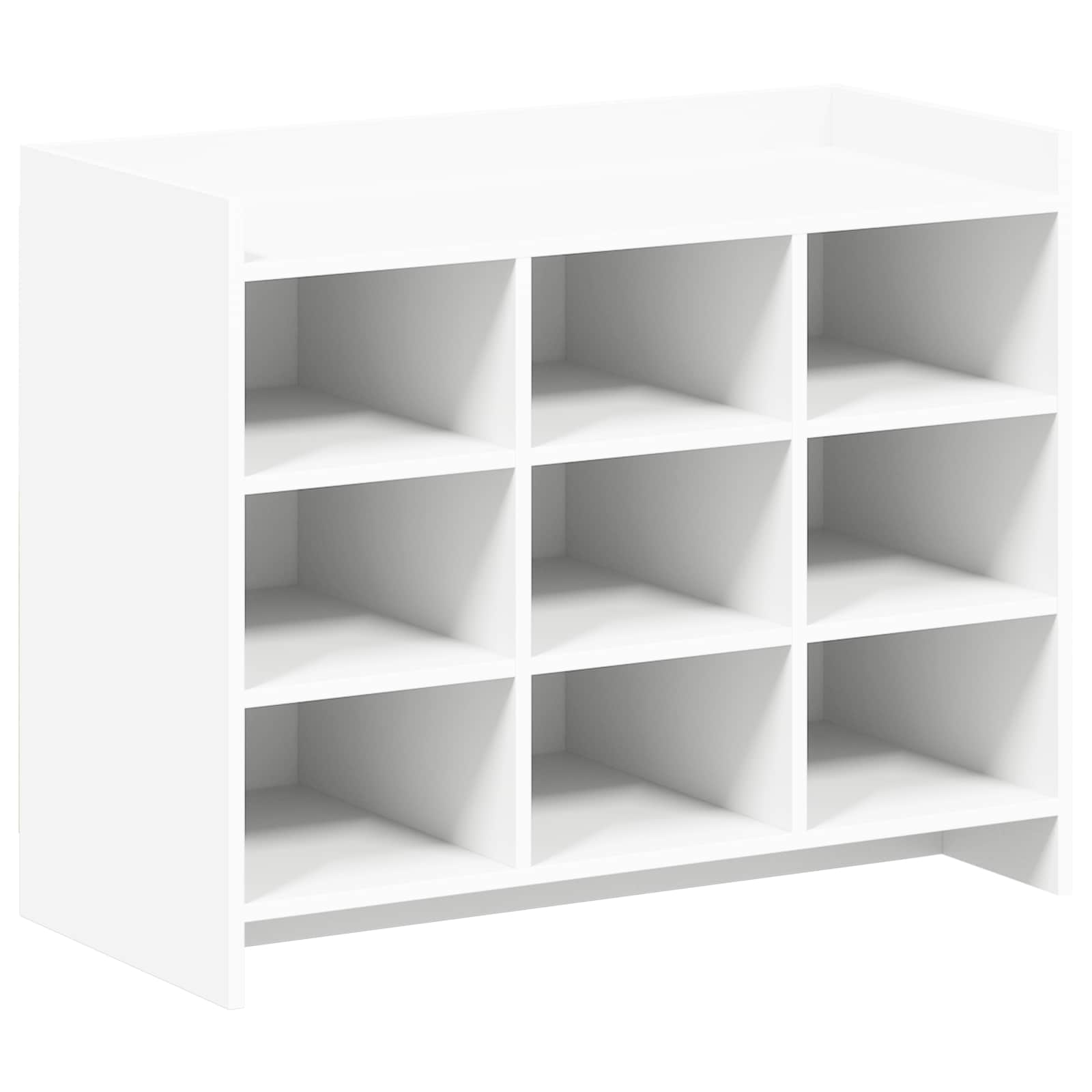 vidaXL Schoenenkast met opslag Wit 85 x 39,5 x 70 cm Bewerkt hout