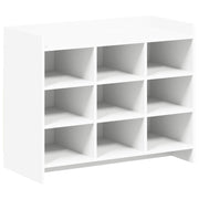 vidaXL Schoenenkast met opslag Wit 85 x 39,5 x 70 cm Bewerkt hout
