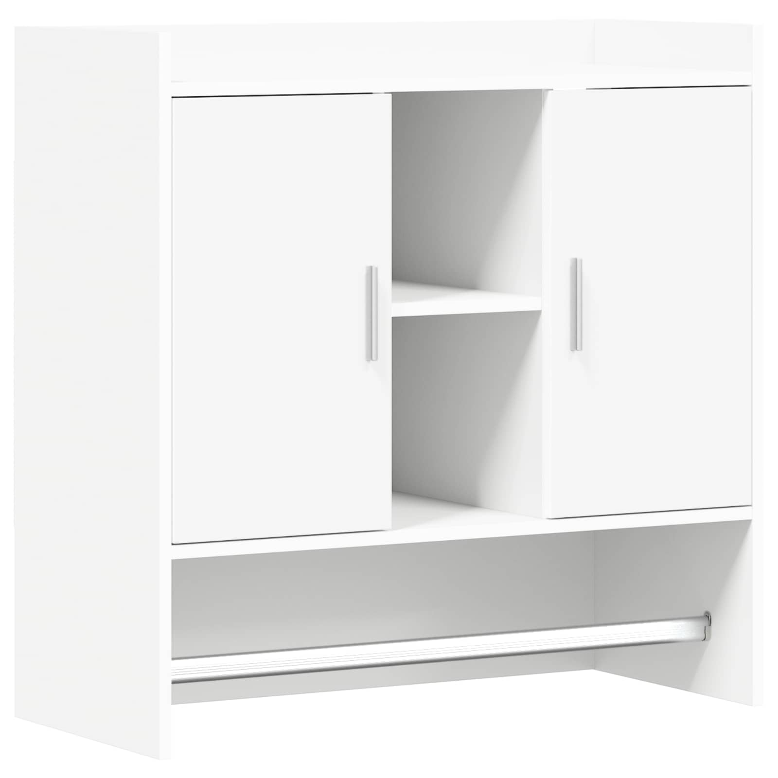 vidaXL Wandplank Muurmontage Wit 80 x 36 x 80 cm Bewerkt hout