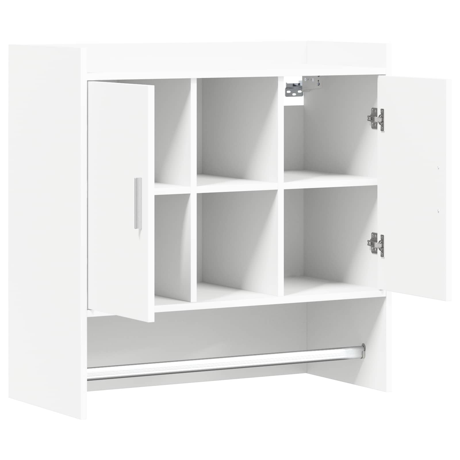 vidaXL Wandplank Muurmontage Wit 80 x 36 x 80 cm Bewerkt hout
