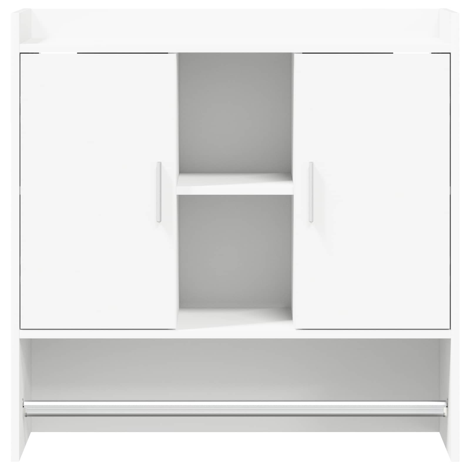 vidaXL Wandplank Muurmontage Wit 80 x 36 x 80 cm Bewerkt hout