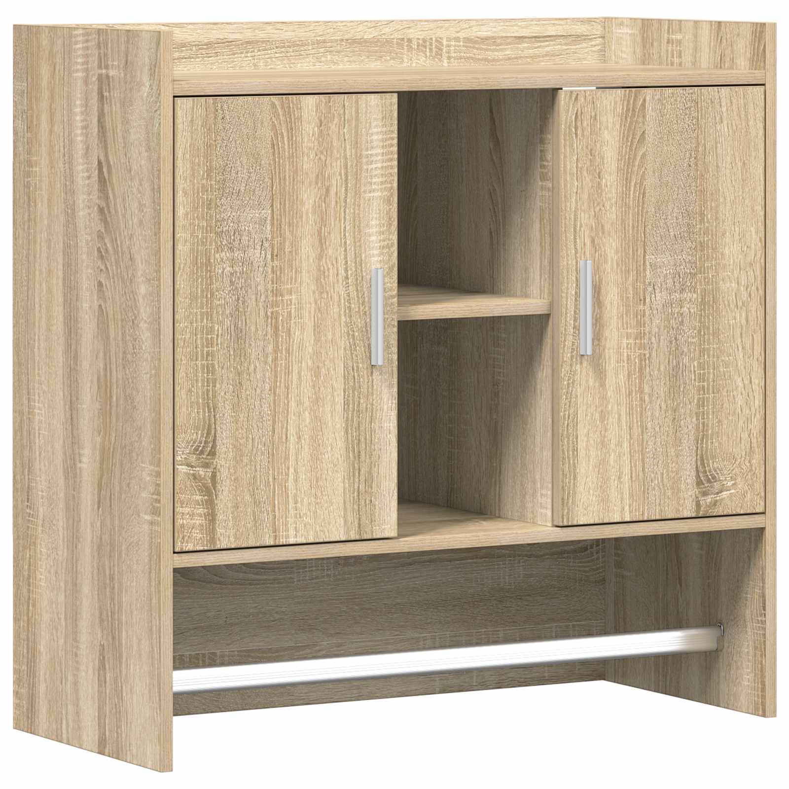vidaXL Wandplank Muurmontage Wit 80 x 36 x 80 cm Bewerkt hout