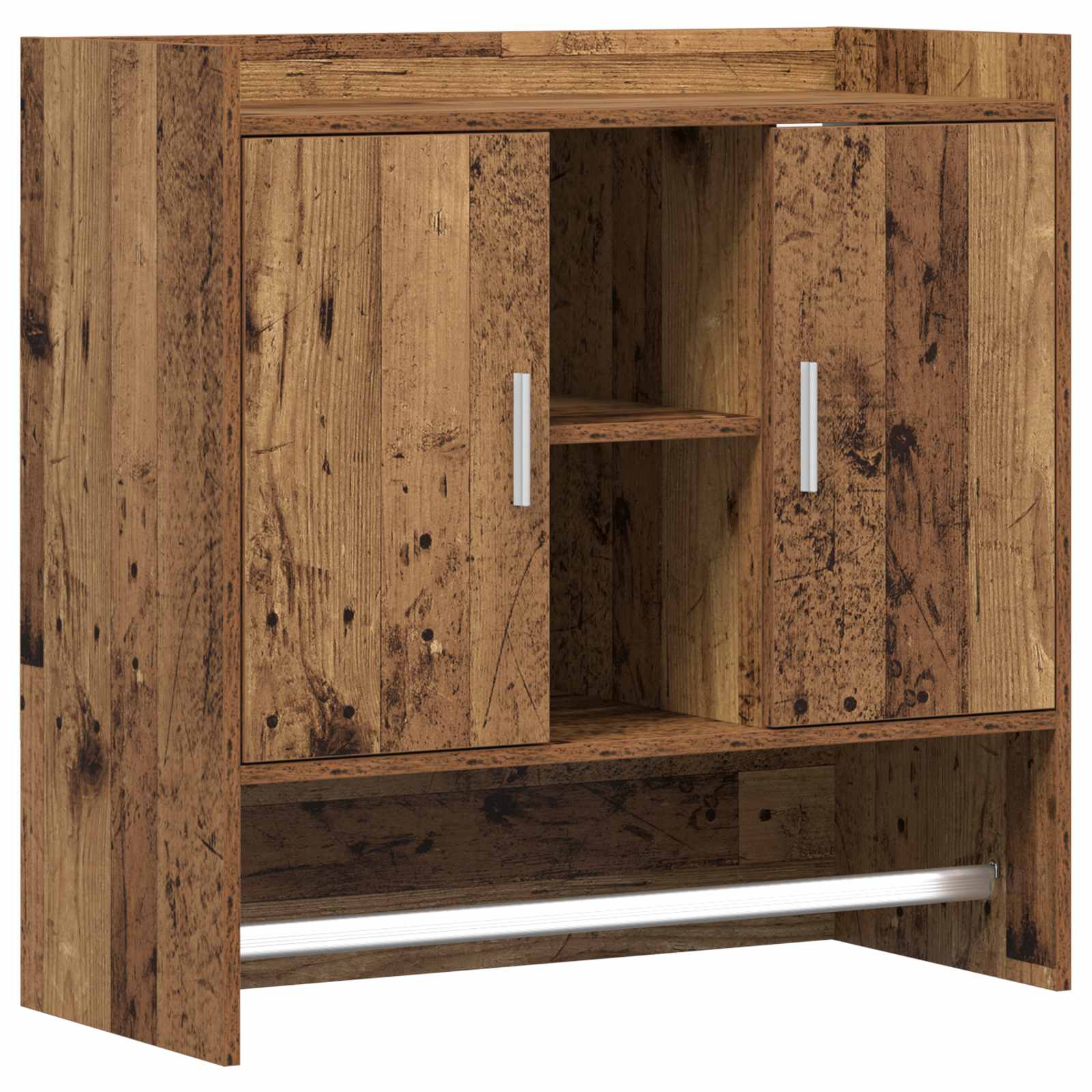 vidaXL Wandplank Muurmontage Wit 80 x 36 x 80 cm Bewerkt hout