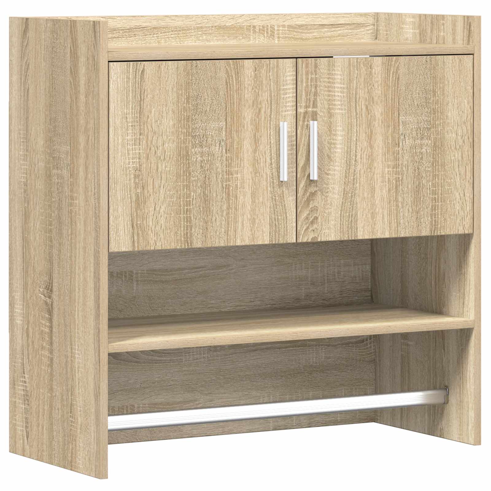 vidaXL Wandplank Muurmontage Wit 80 x 36 x 80 cm Bewerkt hout