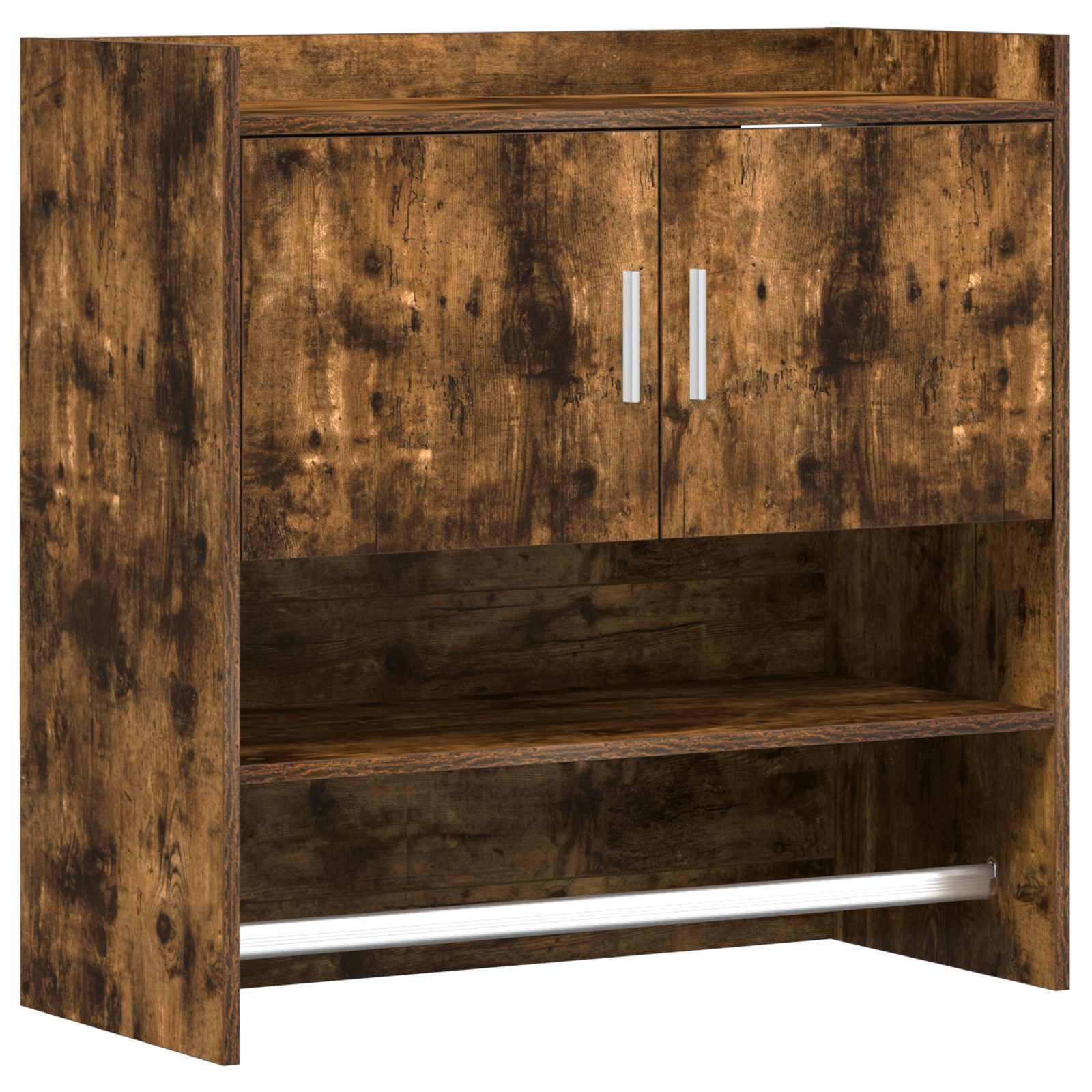 vidaXL Wandplank Muurmontage Wit 80 x 36 x 80 cm Bewerkt hout