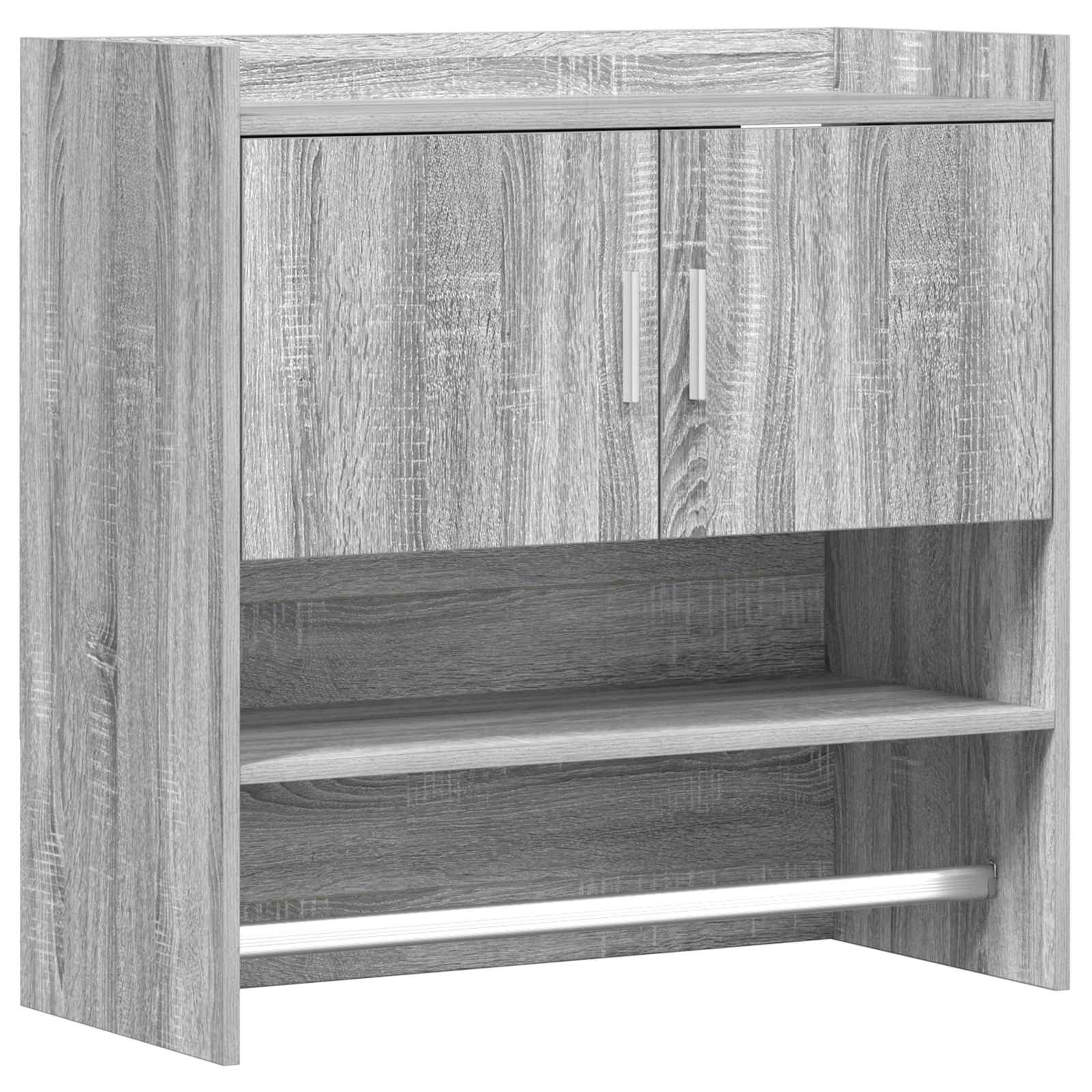 vidaXL Wandplank Muurmontage Wit 80 x 36 x 80 cm Bewerkt hout