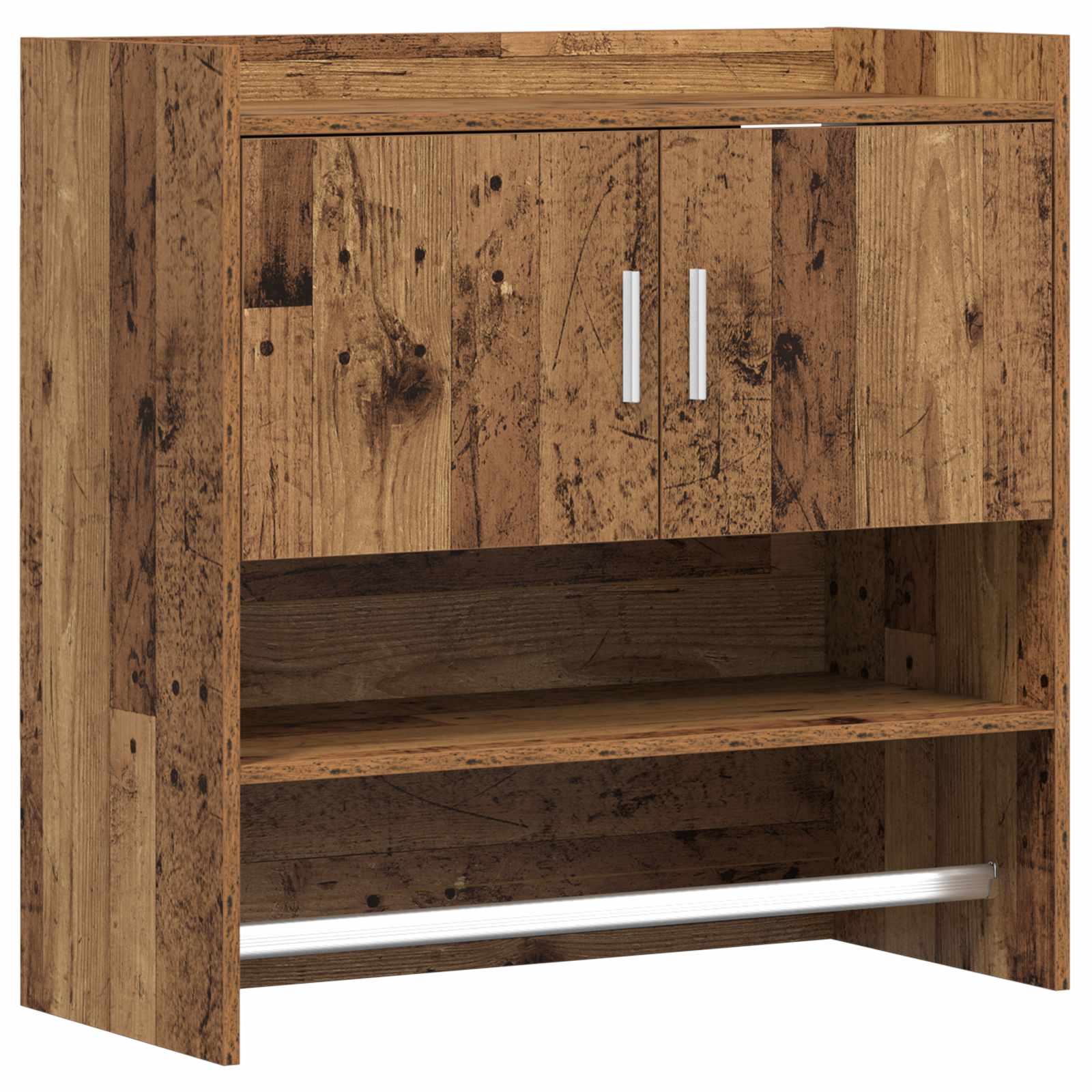vidaXL Wandplank Muurmontage Wit 80 x 36 x 80 cm Bewerkt hout