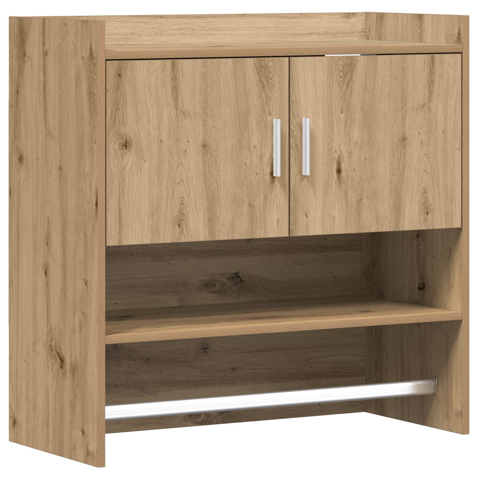 vidaXL Wandplank Muurmontage Wit 80 x 36 x 80 cm Bewerkt hout
