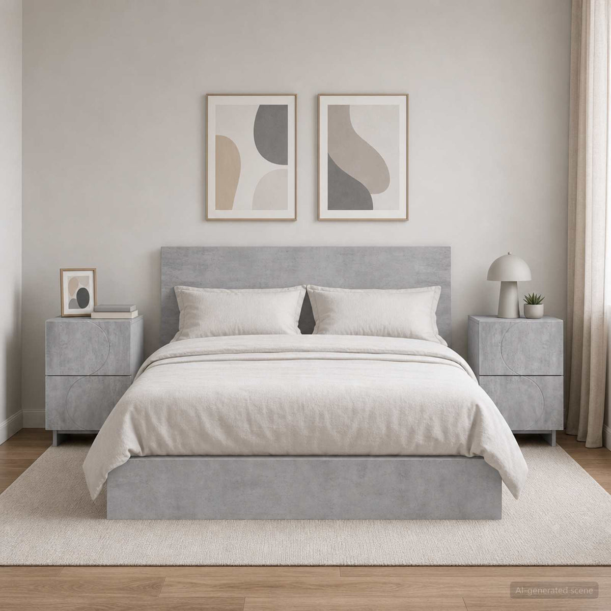 vidaXL Nachtkastje 2 st Wit 33,5 x 34,5 x 50 cm Bewerkt hout