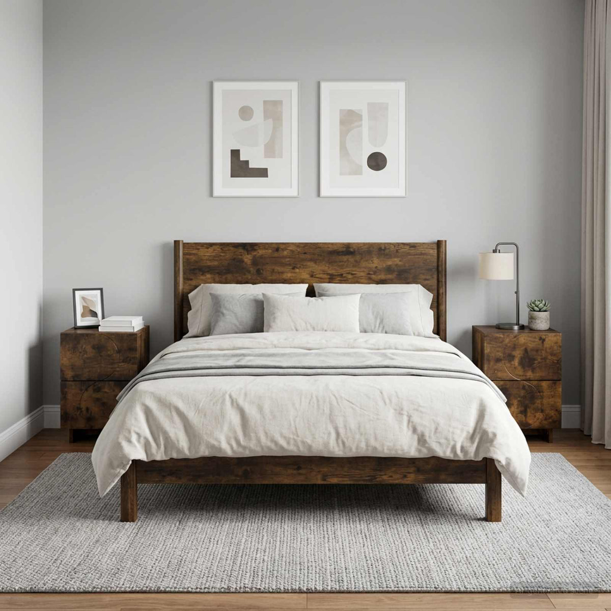 vidaXL Nachtkastje 2 st Wit 33,5 x 34,5 x 50 cm Bewerkt hout