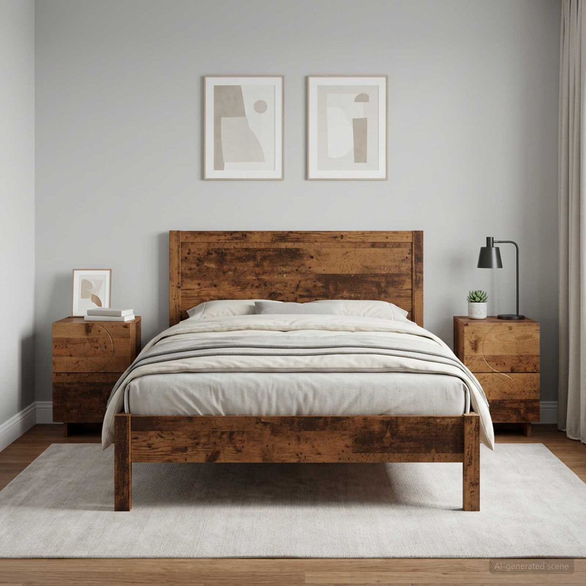 vidaXL Nachtkastje 2 st Wit 33,5 x 34,5 x 50 cm Bewerkt hout