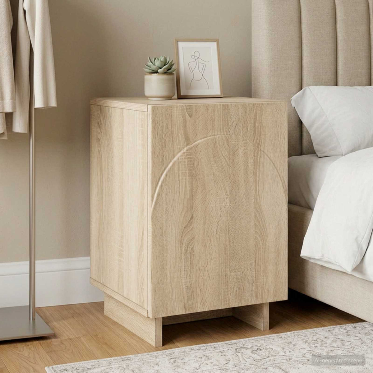 vidaXL Nachtkastje 2 pcs Gerookt eiken 33,5 x 34,5 x 50 cm