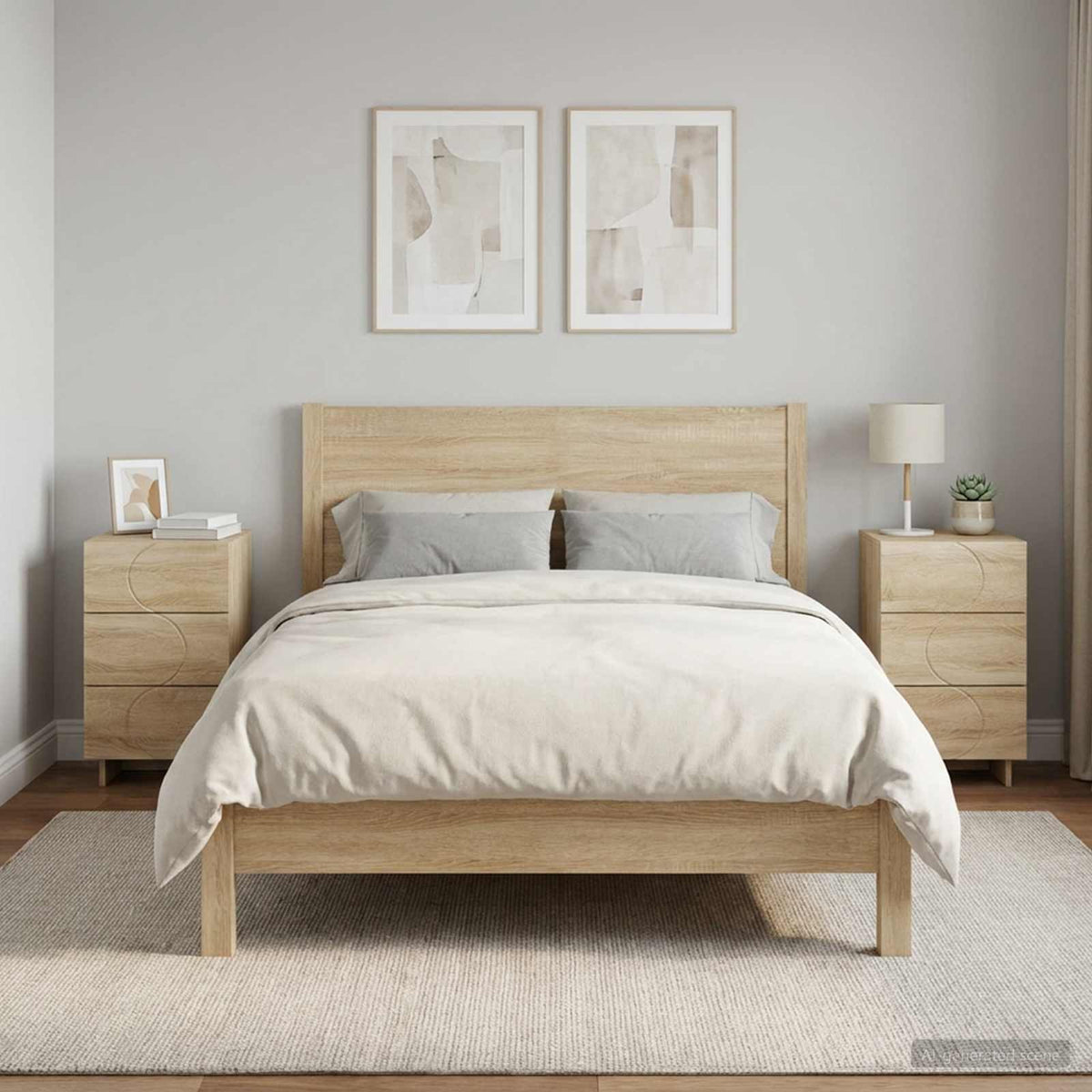 vidaXL Nachtkastje Wit 33,5 x 34,5 x 60 cm Bewerkt hout