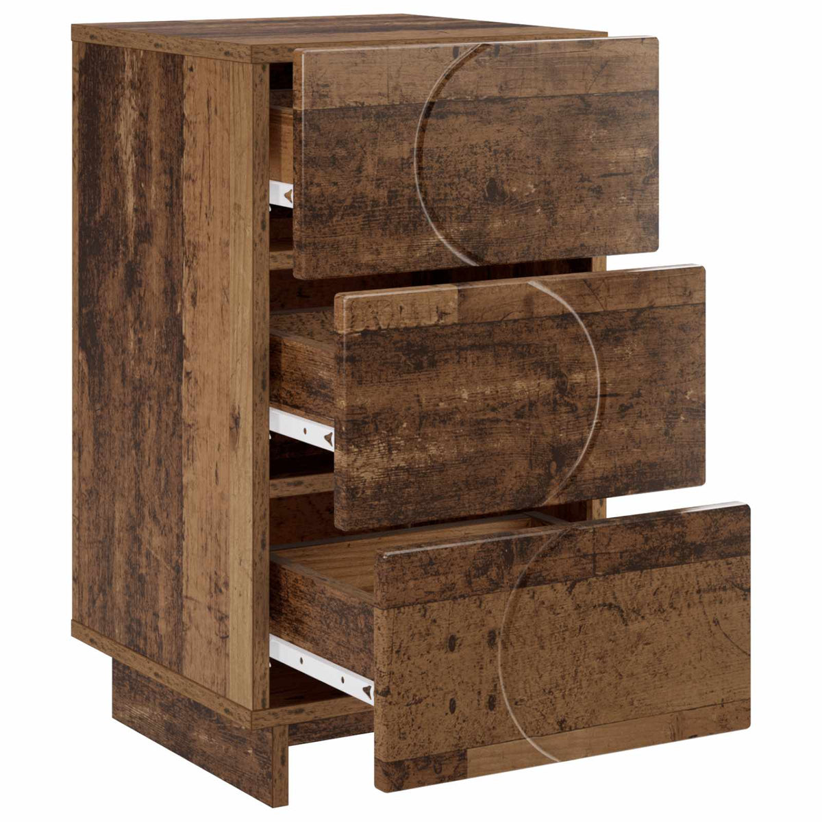 vidaXL Nachtkastje Wit 33,5 x 34,5 x 60 cm Bewerkt hout