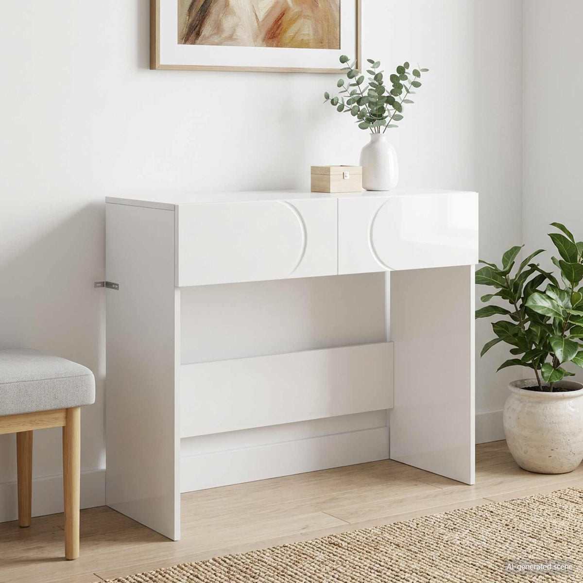 vidaXL Consoletafel Sonoma Eiken 96,5 x 38 x 75 cm Bewerkt hout