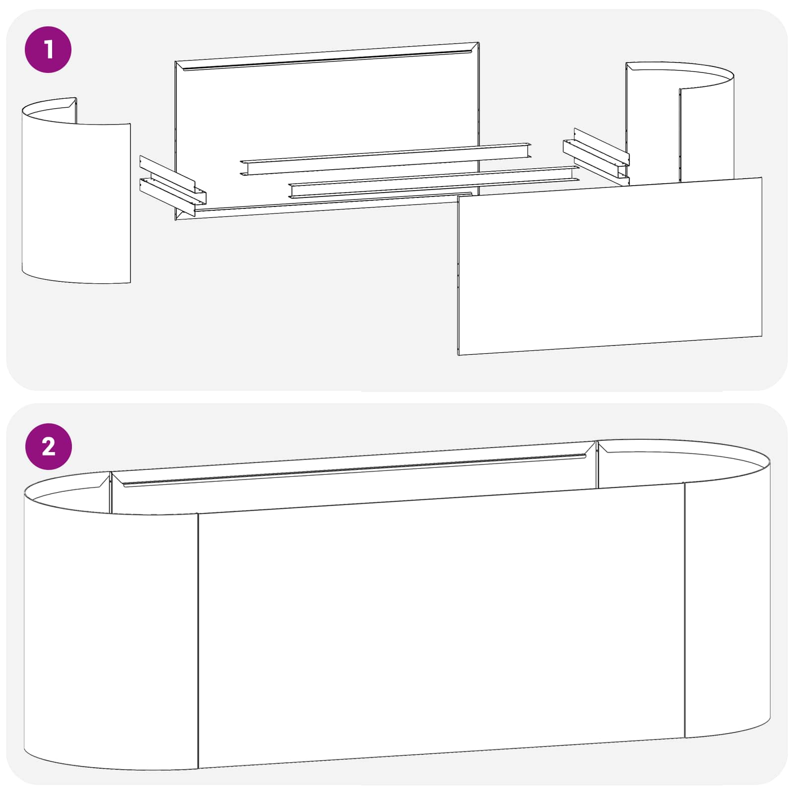 vidaXL Verhoogd Tuinbed Zwart 120 x 40 x 40 cm Staal