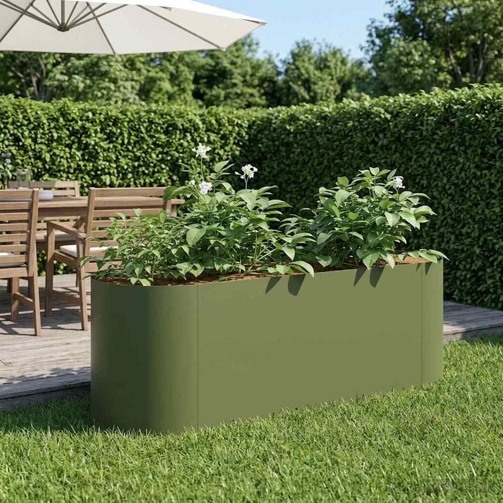 vidaXL Verhoogd Tuinbed Zwart 120 x 40 x 40 cm Staal