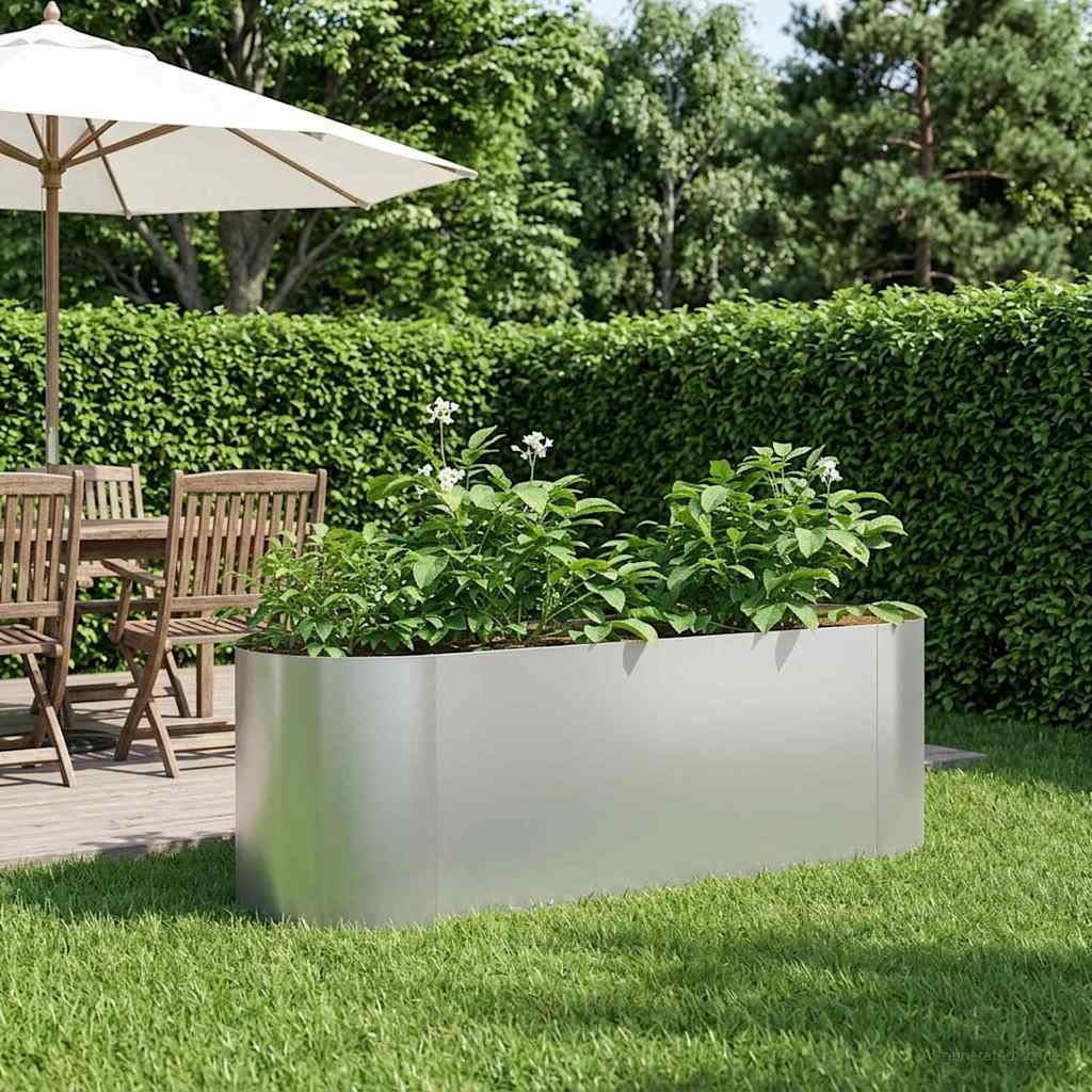 vidaXL Verhoogd Tuinbed Zwart 120 x 40 x 40 cm Staal