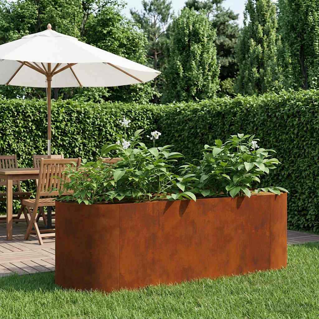 vidaXL Verhoogd Tuinbed Zwart 120 x 40 x 40 cm Staal