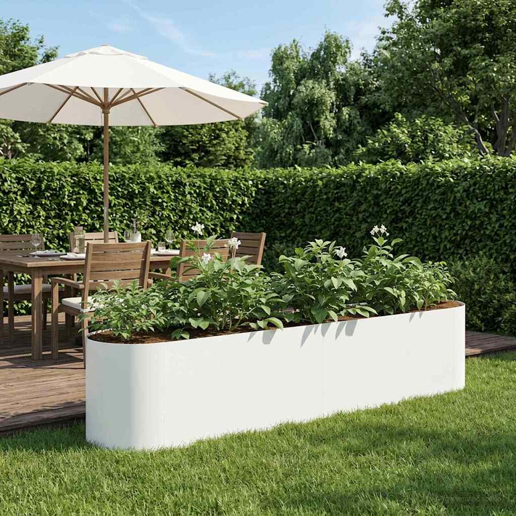 vidaXL Verhoogd Tuinbed Zwart 120 x 40 x 40 cm Staal