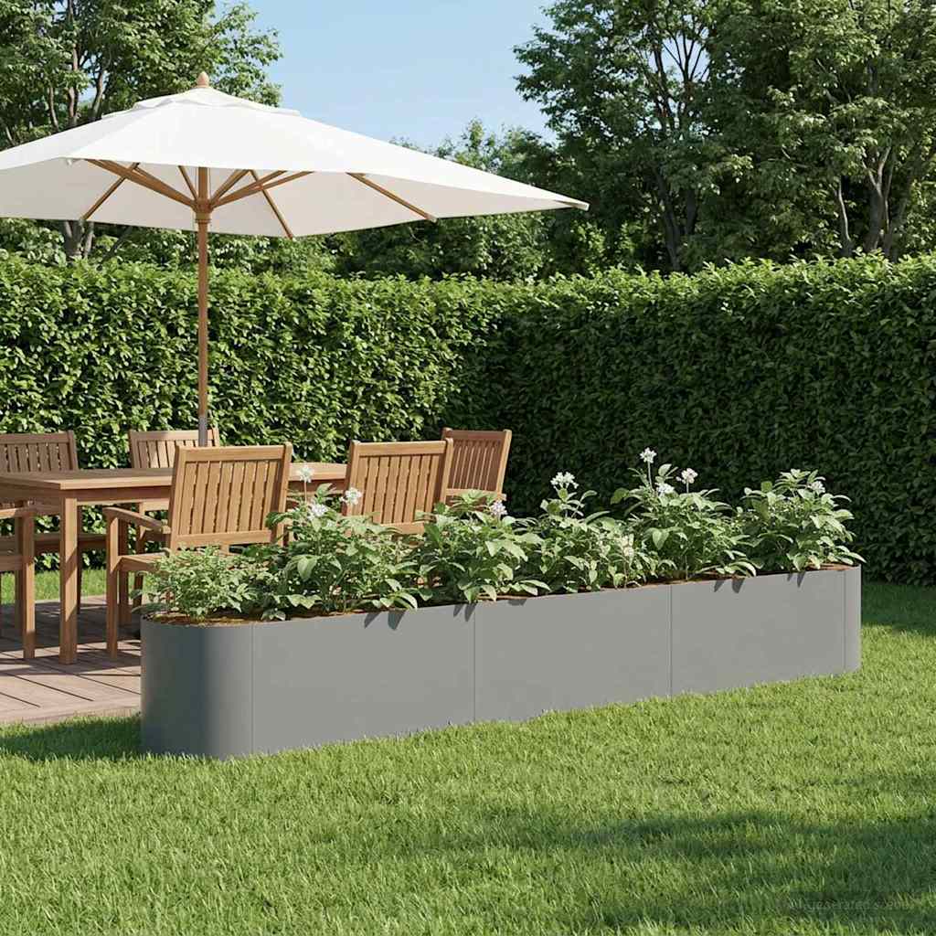 vidaXL Verhoogd Tuinbed Zwart 120 x 40 x 40 cm Staal