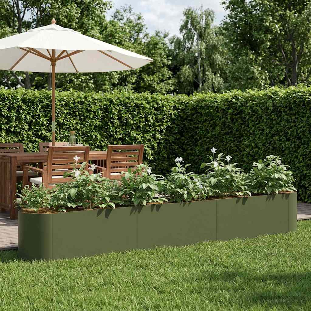 vidaXL Verhoogd Tuinbed Zwart 120 x 40 x 40 cm Staal