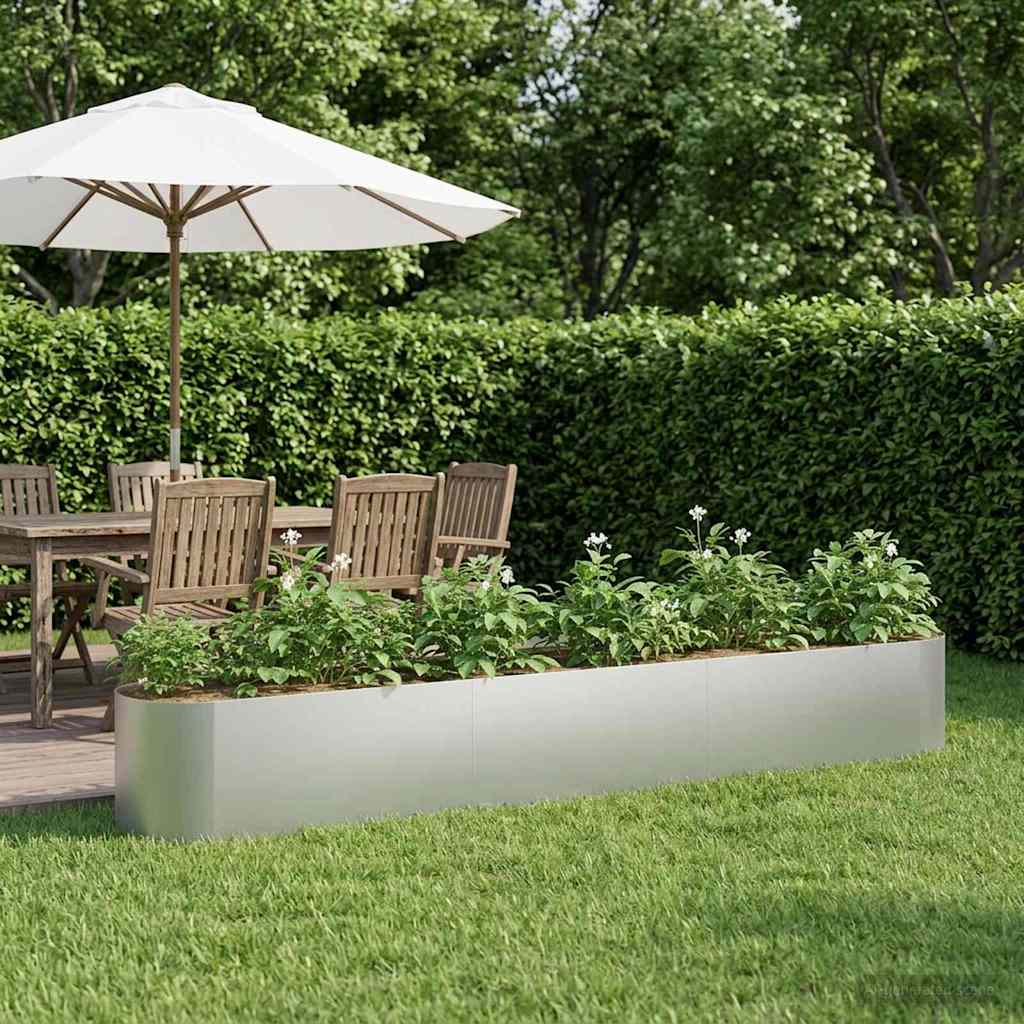 vidaXL Verhoogd Tuinbed Zwart 120 x 40 x 40 cm Staal