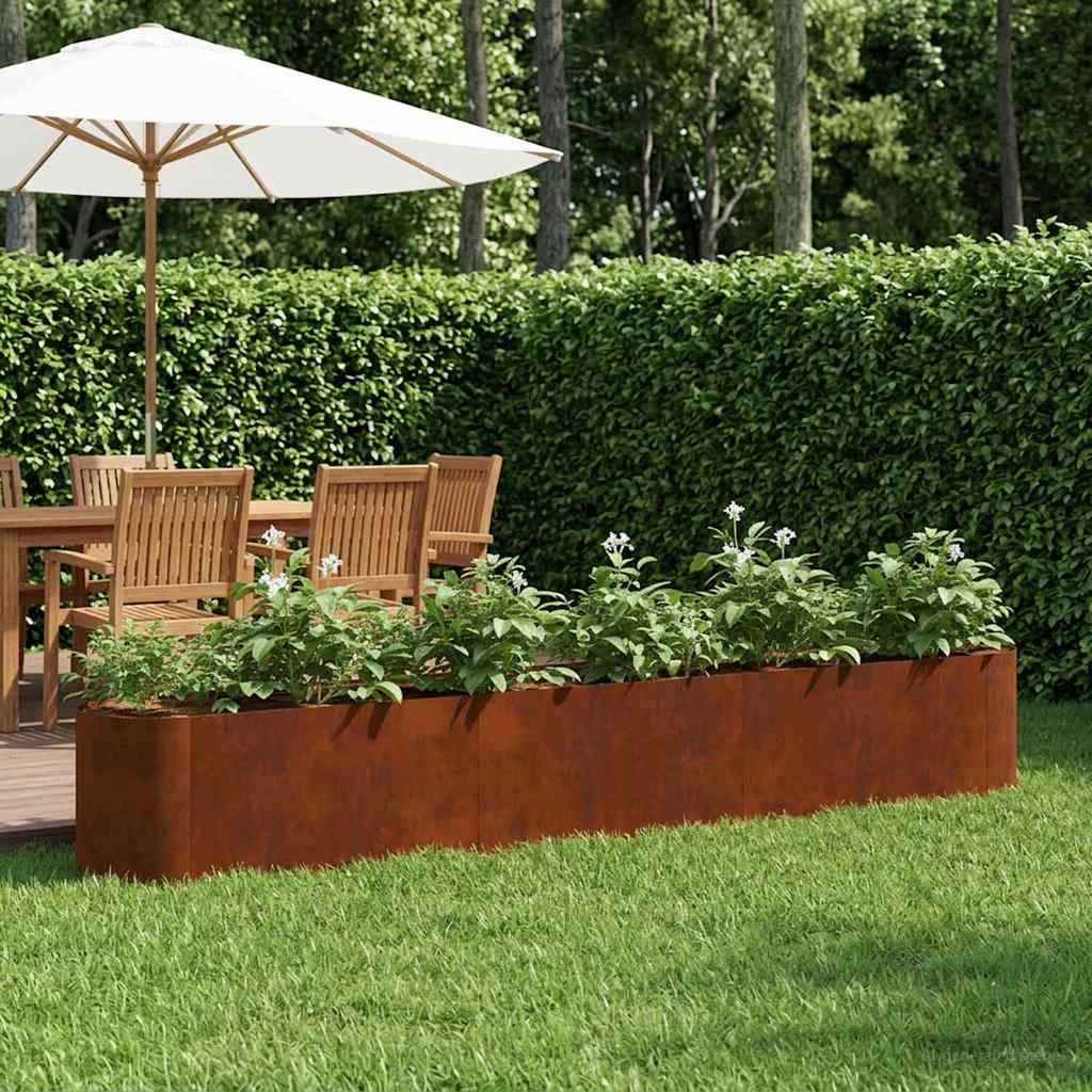 vidaXL Verhoogd Tuinbed Zwart 120 x 40 x 40 cm Staal
