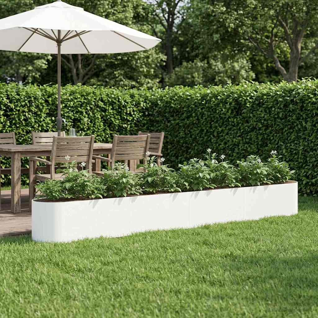 vidaXL Verhoogd Tuinbed Zwart 120 x 40 x 40 cm Staal