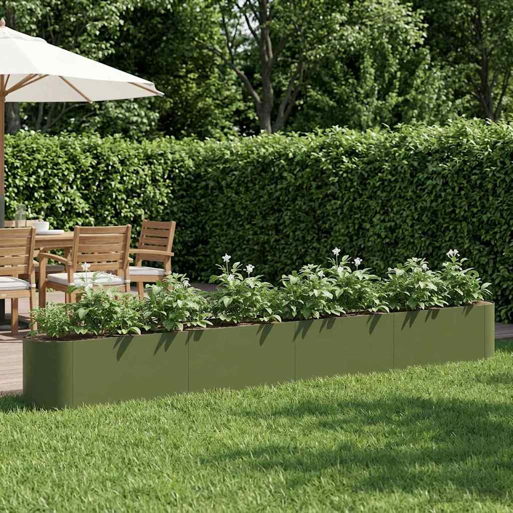 vidaXL Verhoogd Tuinbed Zwart 120 x 40 x 40 cm Staal