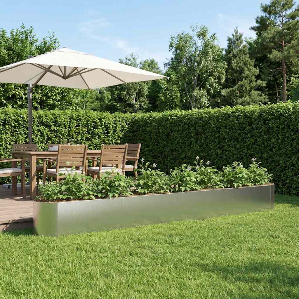 vidaXL Verhoogd Tuinbed Zwart 120 x 40 x 40 cm Staal