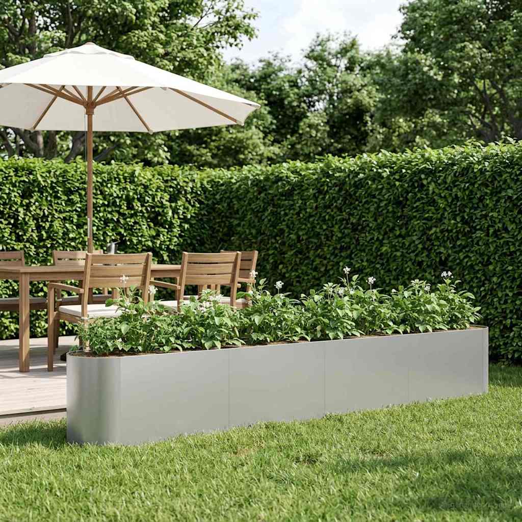 vidaXL Verhoogd Tuinbed Zwart 120 x 40 x 40 cm Staal